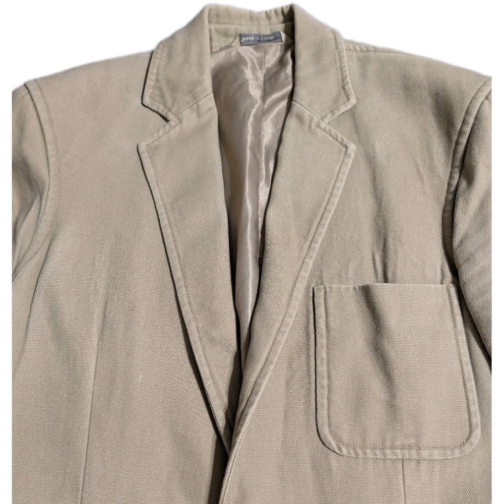 Duluth Trading Fire Hose Presentation Jacket Mens M Beige Canvas Chore Blazer